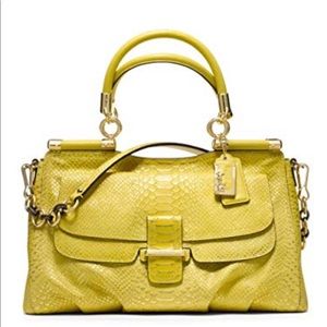 Coach Madison Pinnacle Python Carrie Satchel